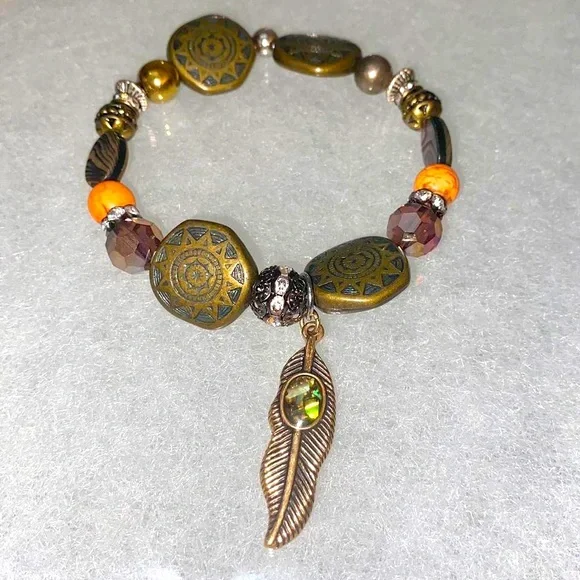 Vintage Handmade Boho Beaded Bracelets - Picture 6 of 6